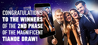 33 partners of the corporation have already managed to catch their fortune! Congratulations to the winners of the 2nd phase of the magnificent TianDe draw!
